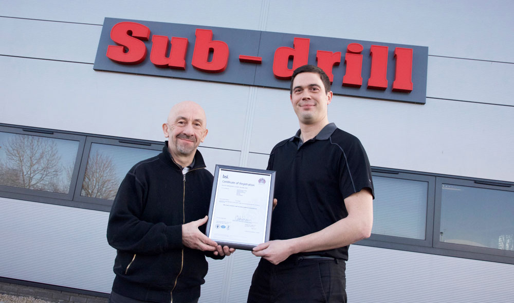 Sub-drill ISO award